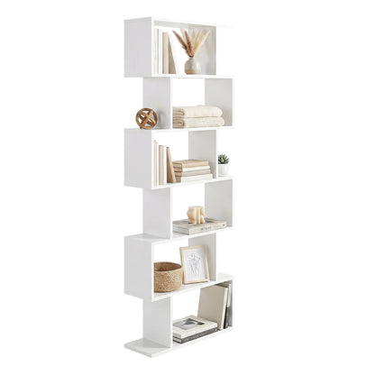 Bookshelf, 6-Tier Bookcase, Room Divider - image 11