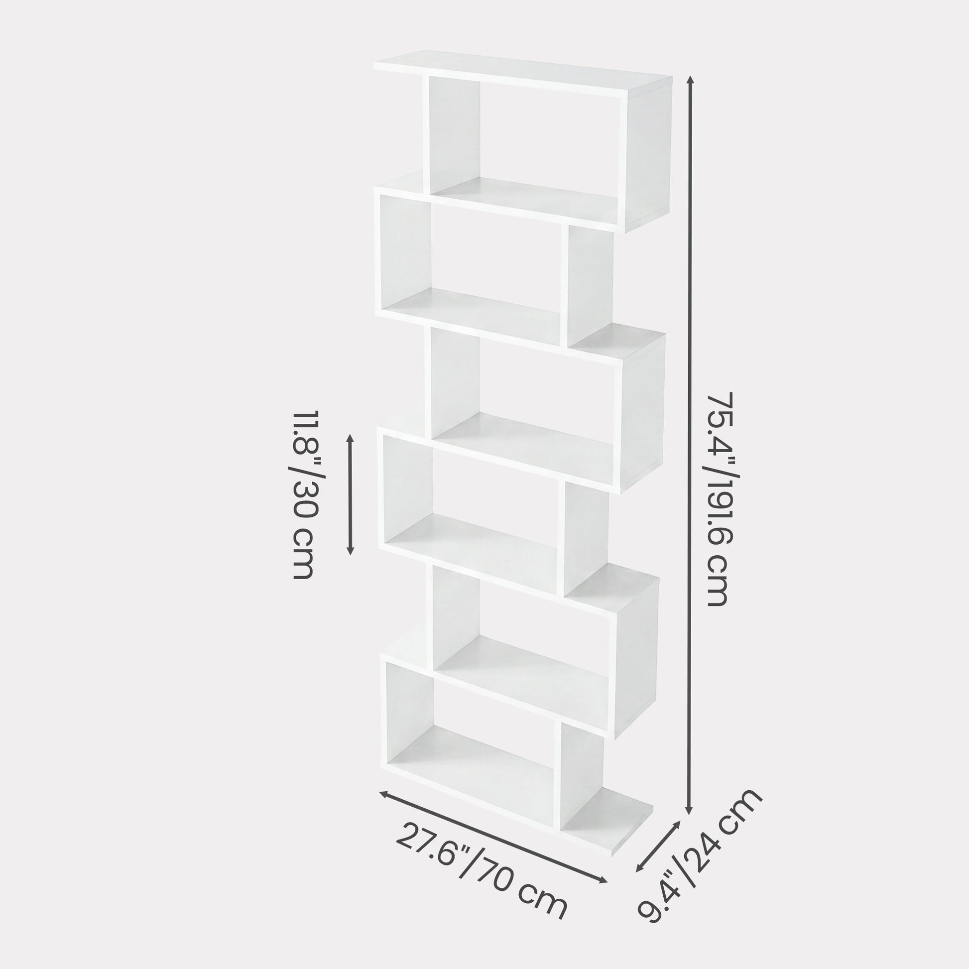 Bookshelf, 6-Tier Bookcase, Room Divider - image 12