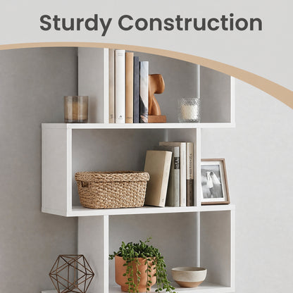 Bookshelf, 6-Tier Bookcase, Room Divider - image 17
