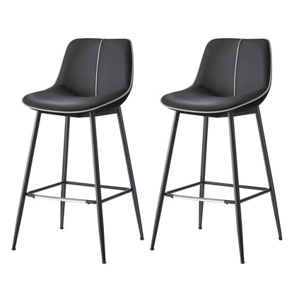 Bar Height Bar Stools with Back Set of 2 - HWLEXTRA 