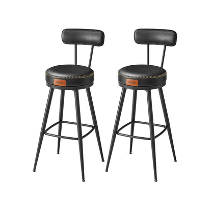 EKHO Collection - Swivel Bar Stools with Backs, 30-Inch Tall - HWLEXTRA 