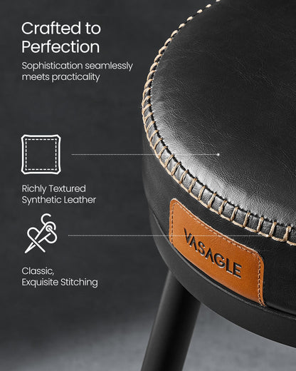 EKHO Collection - Swivel Bar Stools with Backs, 30-Inch Tall - HWLEXTRA 