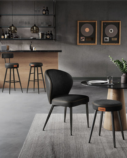 EKHO Collection - Swivel Bar Stools with Backs, 30-Inch Tall - HWLEXTRA 
