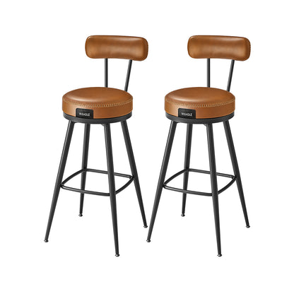 EKHO Collection - Swivel Bar Stools with Backs, 30-Inch Tall - HWLEXTRA 