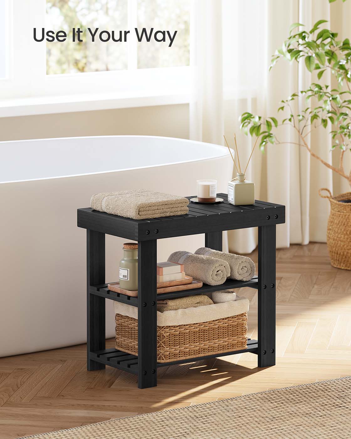 3-Tier Bamboo Shoe Rack Bench - image 64