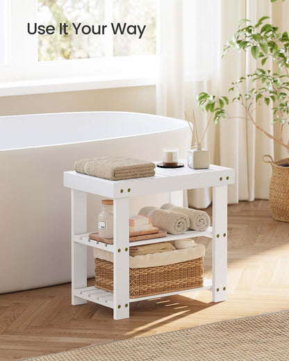 3-Tier Bamboo Shoe Rack Bench - image 70