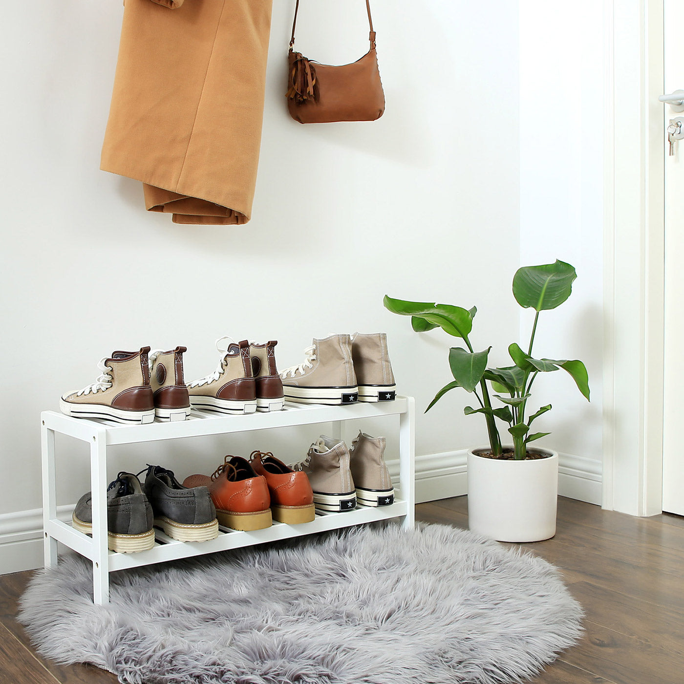 Natural Bamboo Shoe Rack - image 2