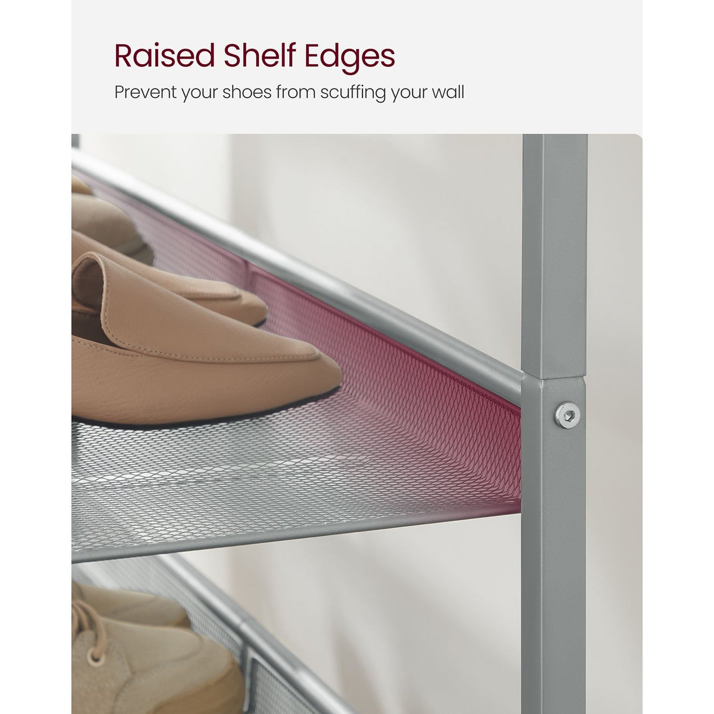 5-Tier Shoe Rack with Storage Shelves and Spacious Top - HWLEXTRA 