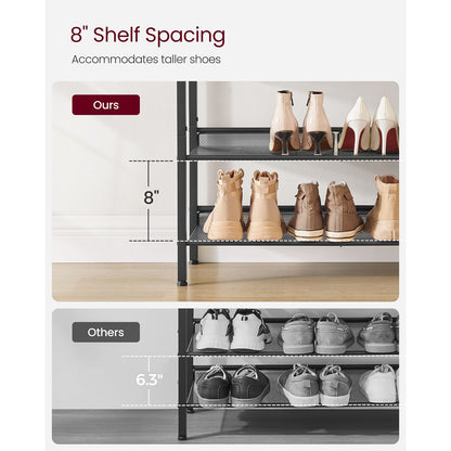 4 Tier Shoe Rack for Entryway - HWLEXTRA 