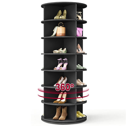 7-Tier Rotating Shoe Rack Tower, Free Standing 360 Degree Spinning Shoe Organizer - image 16