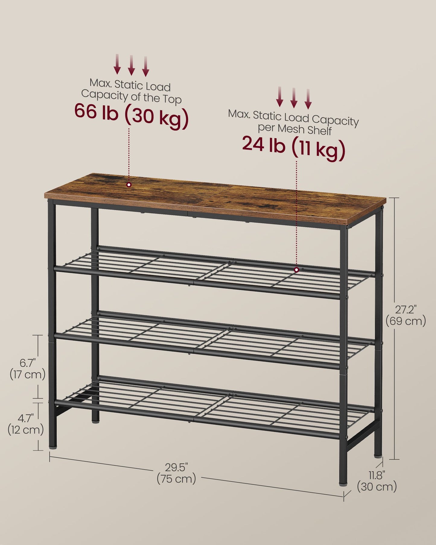 Shoe Rack, Shoe Storage Rack for Closet, Entryway, Living Room - image 3