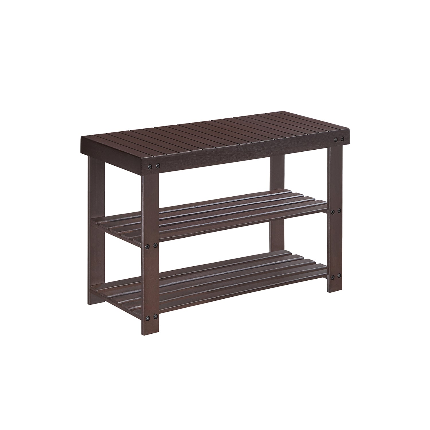 3-Tier Bamboo Shoe Rack Bench - image 1