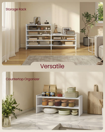 Stackable shoe rack shelf for closet or entryway 2 Tiers - image 7