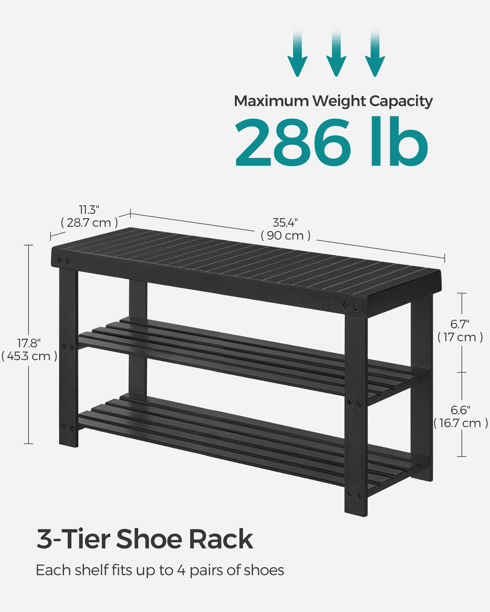 3-Tier Bamboo Shoe Rack Bench - image 44