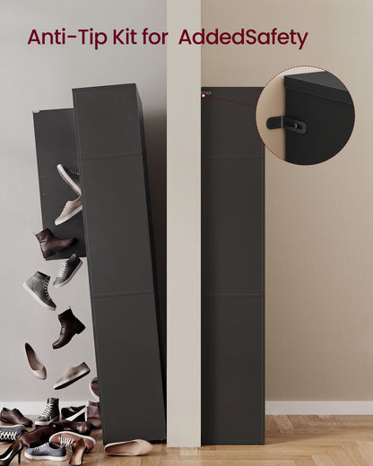 Shoe Storage Cabinet, 10 Tier Shoe Rack Organizer, Holds Up to 30 Pairs of Shoes, for Entryway Bedroom - image 3