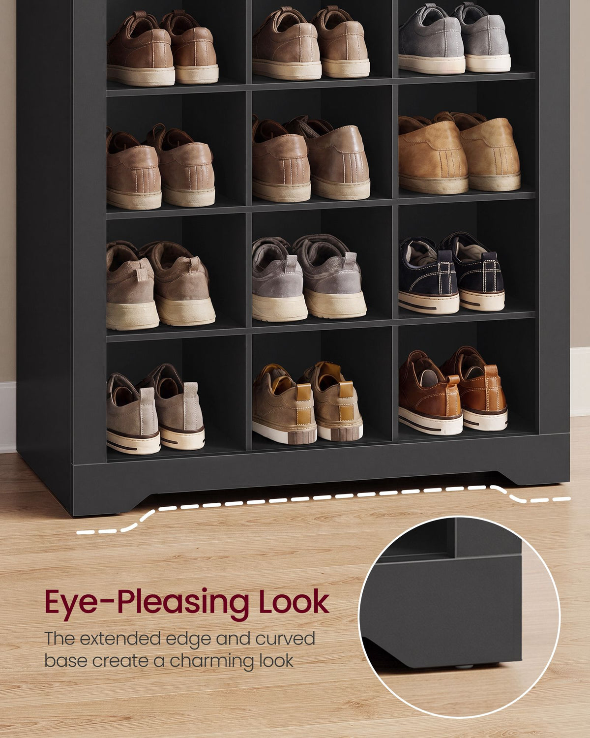 Shoe Storage Cabinet, 10 Tier Shoe Rack Organizer, Holds Up to 30 Pairs of Shoes, for Entryway Bedroom