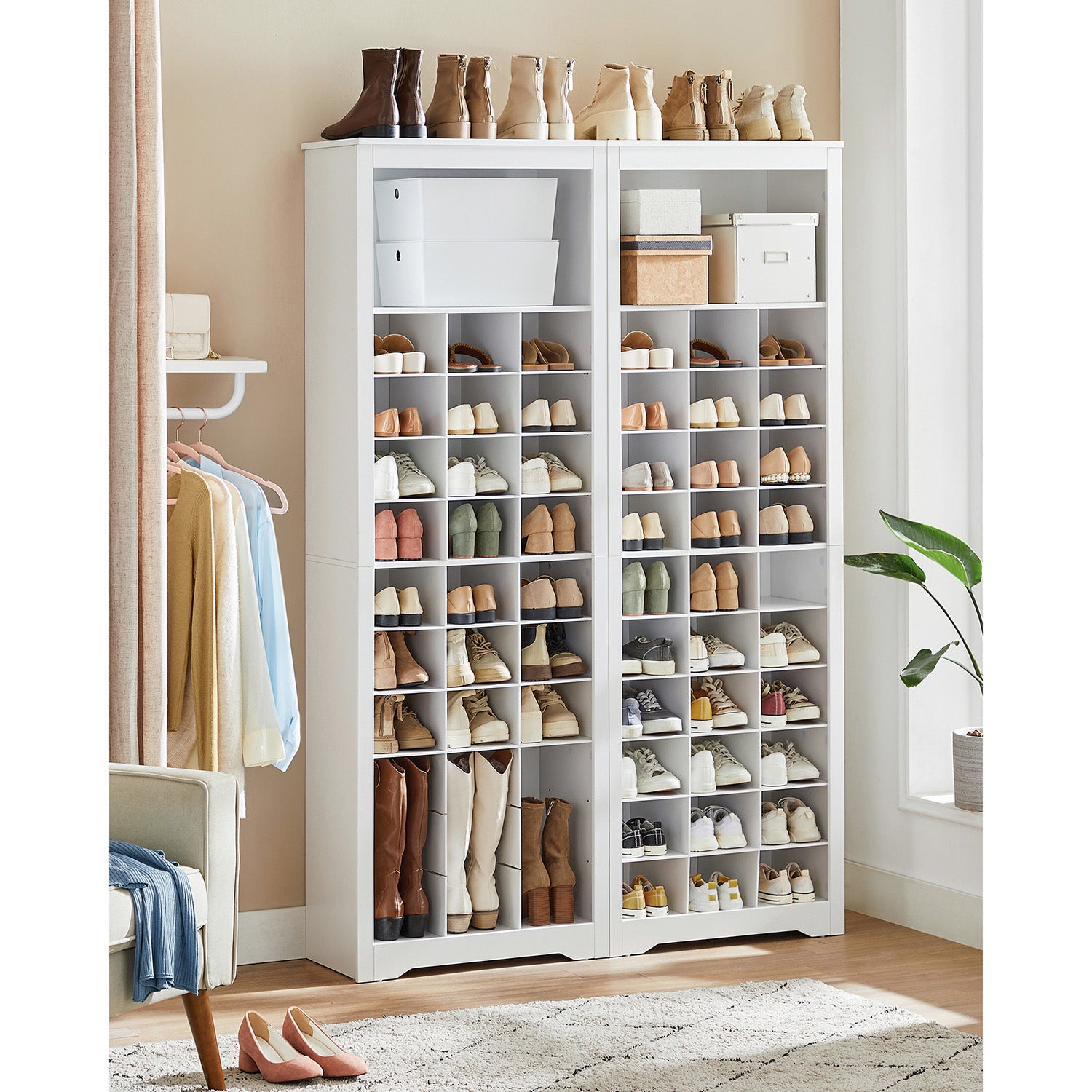 10-Tier Shoe Rack Organizer - HWLEXTRA 