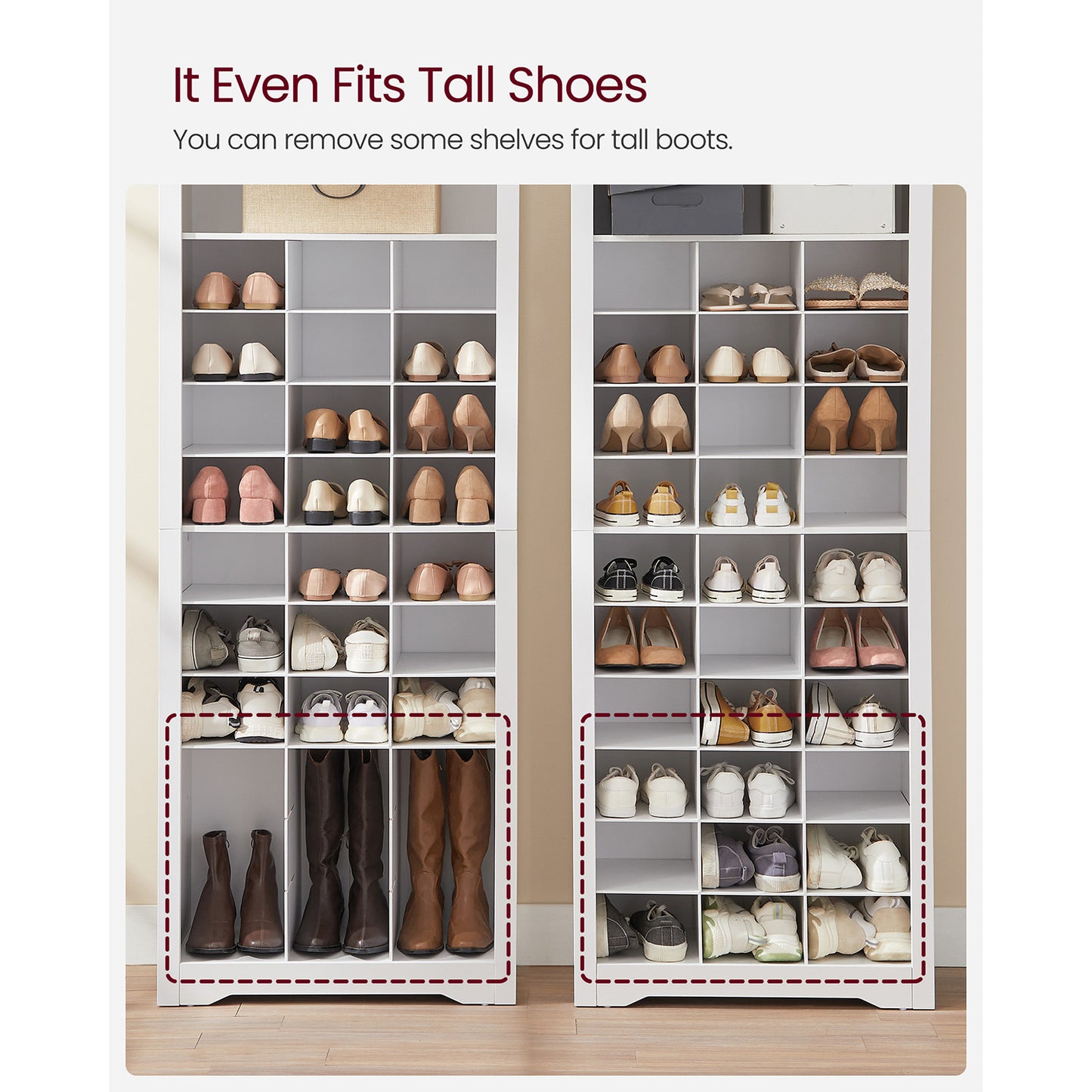 10-Tier Shoe Rack Organizer - HWLEXTRA 