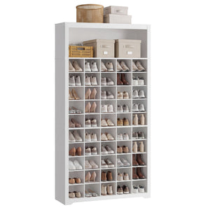 Tall Shoe Cabinet, Farmhouse Shoe Storage Organizer for Entryway, Vertical Wood Rack Holds 50 Pairs - image 5