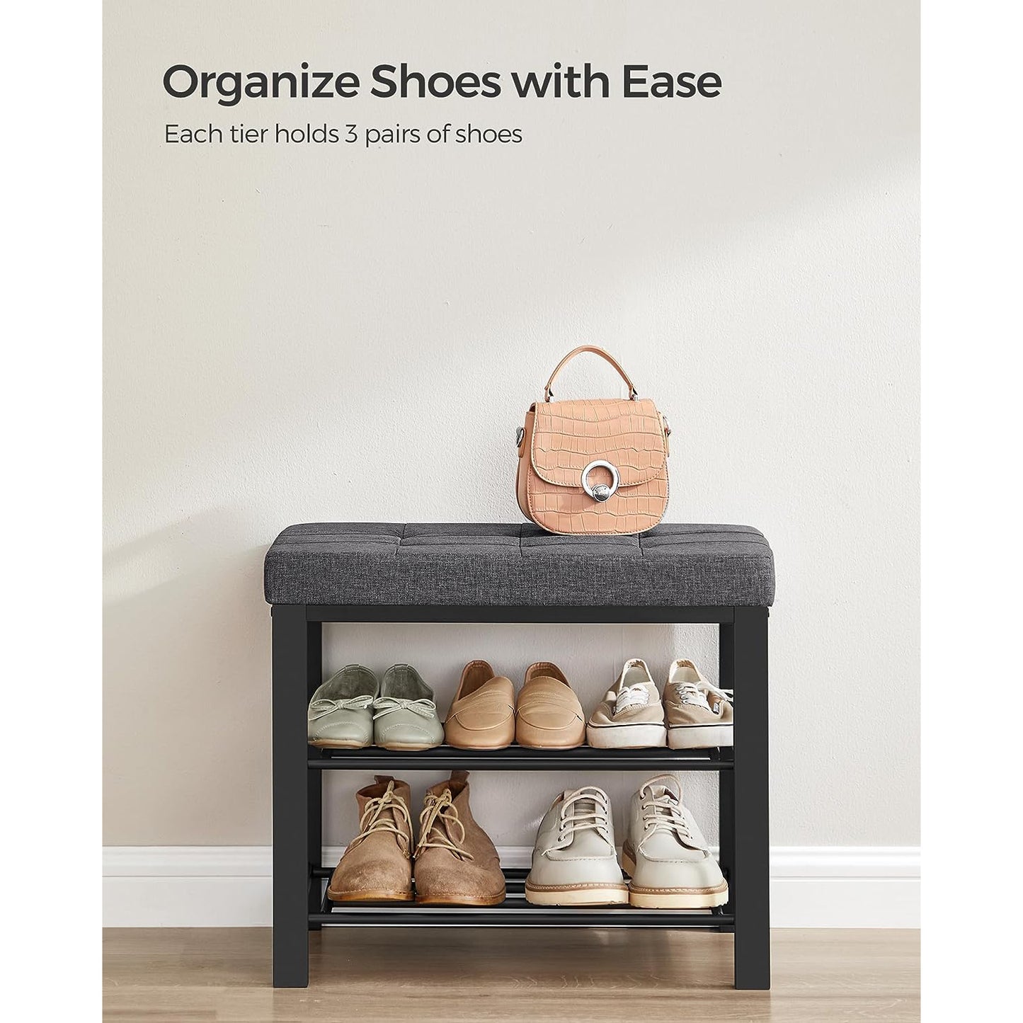 Shoe Bench with Cushion