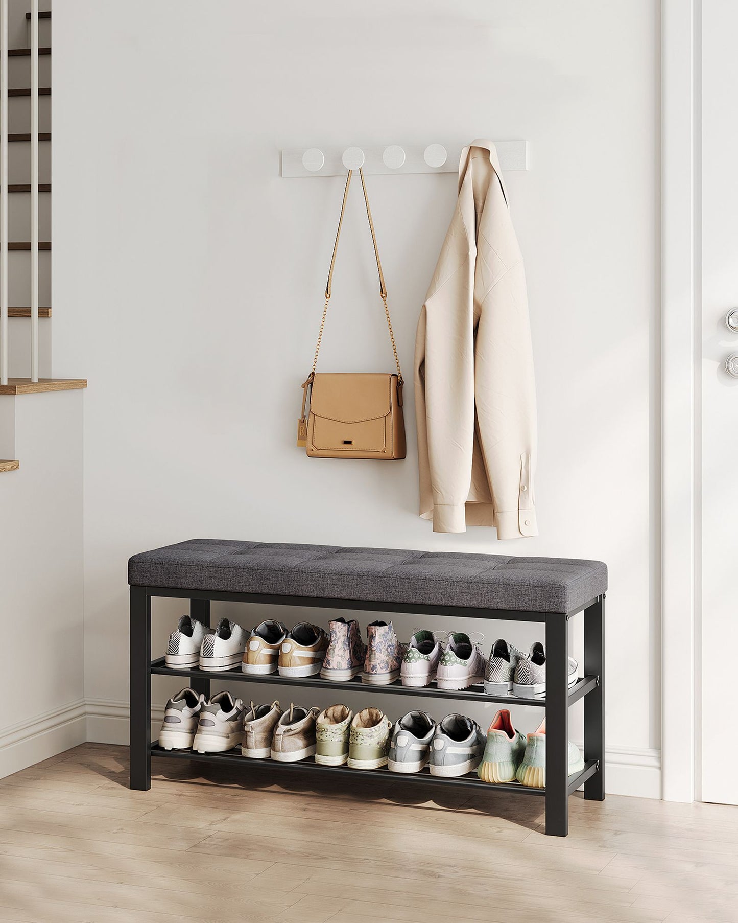 Shoe Bench with Cushion