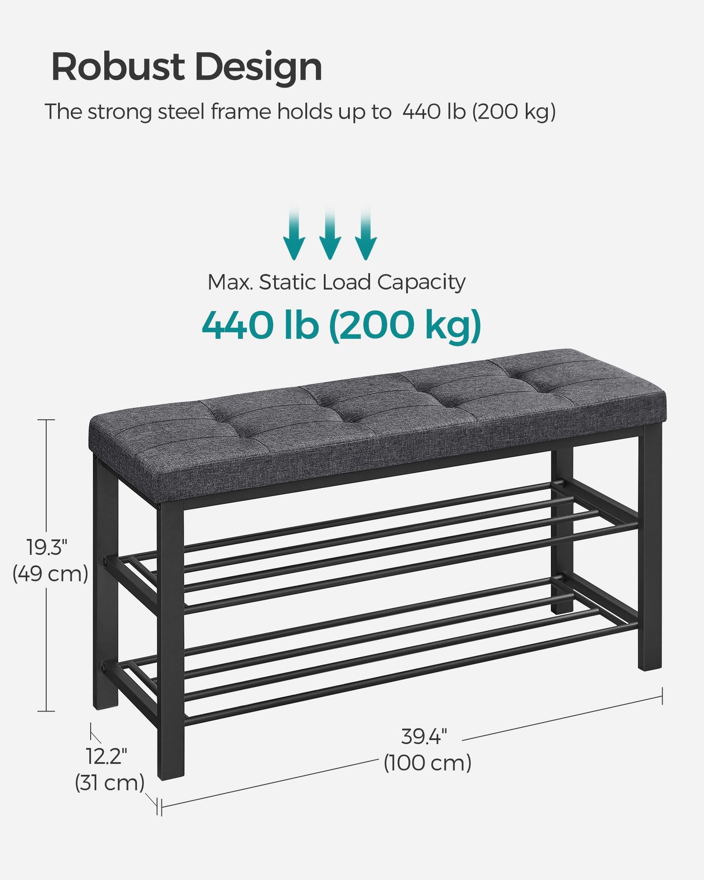 Shoe Bench with Cushion