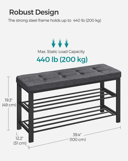 Shoe Bench with Cushion