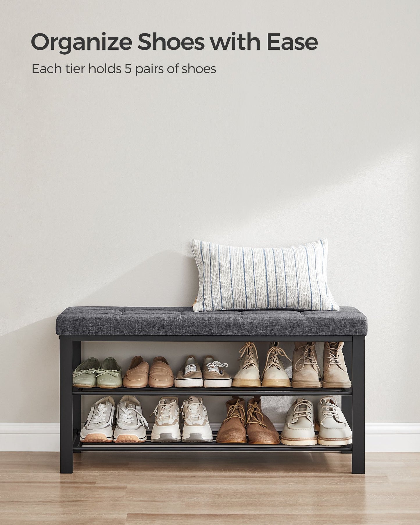 Shoe Bench with Cushion