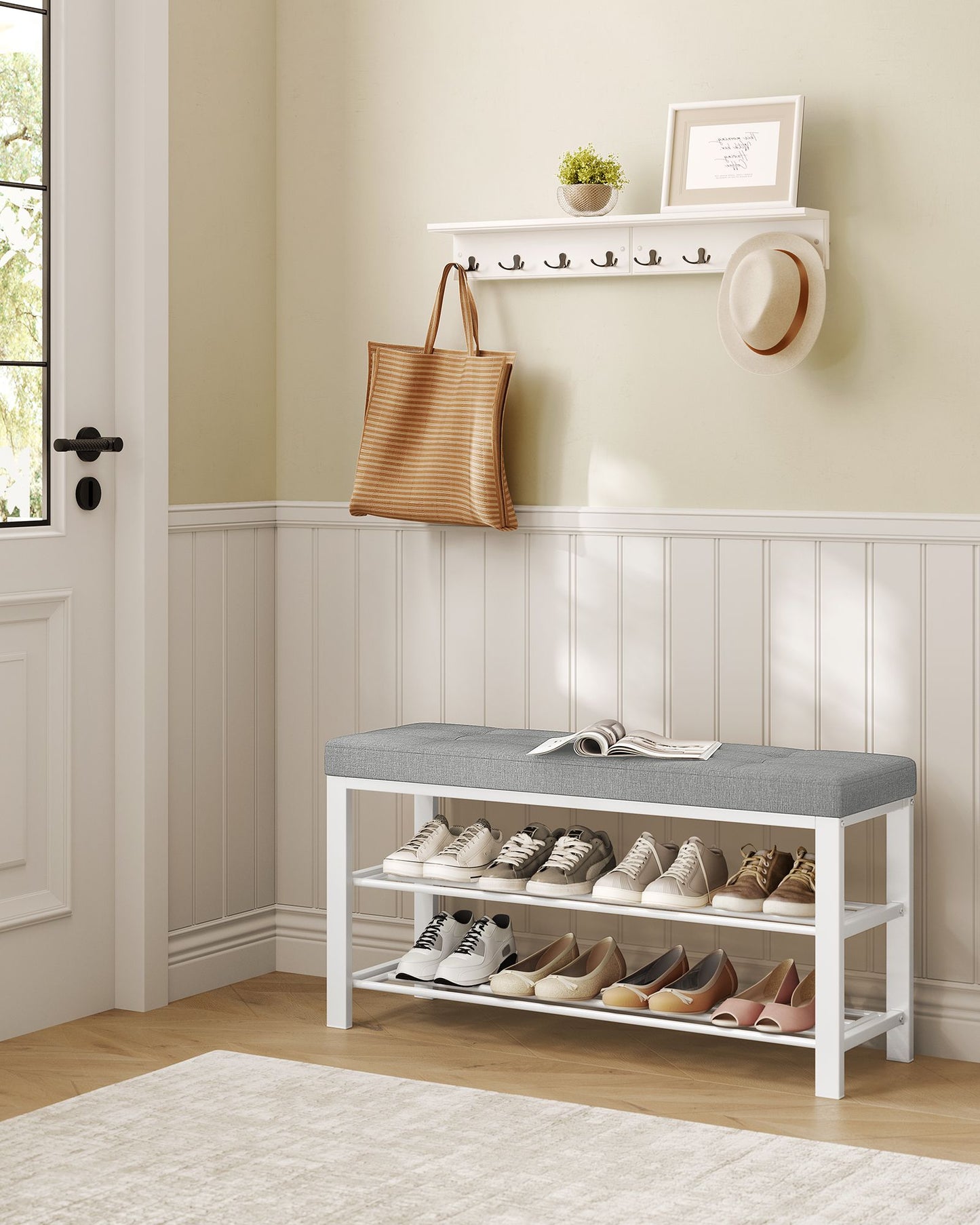 Shoe Bench with Cushion