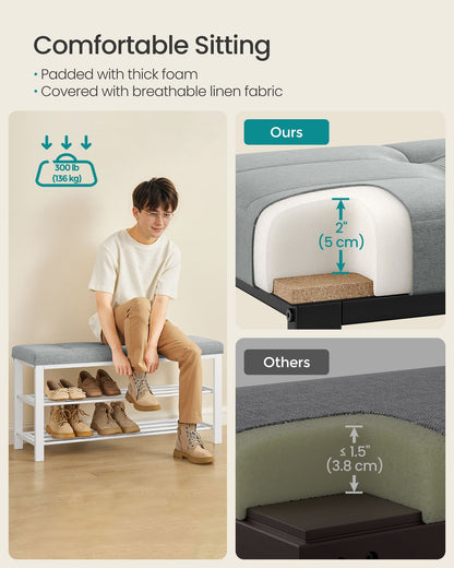 Shoe Bench with Cushion