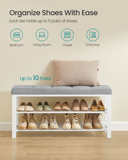 Shoe Bench with Cushion