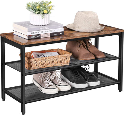 Mesh Shelves Shoe Bench - image 3