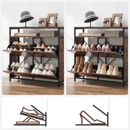 Shoe Cabinet With 3 Flip Doors - image 16