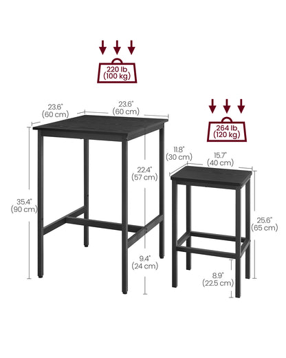 Bar Table and Chairs Set - HWLEXTRA 