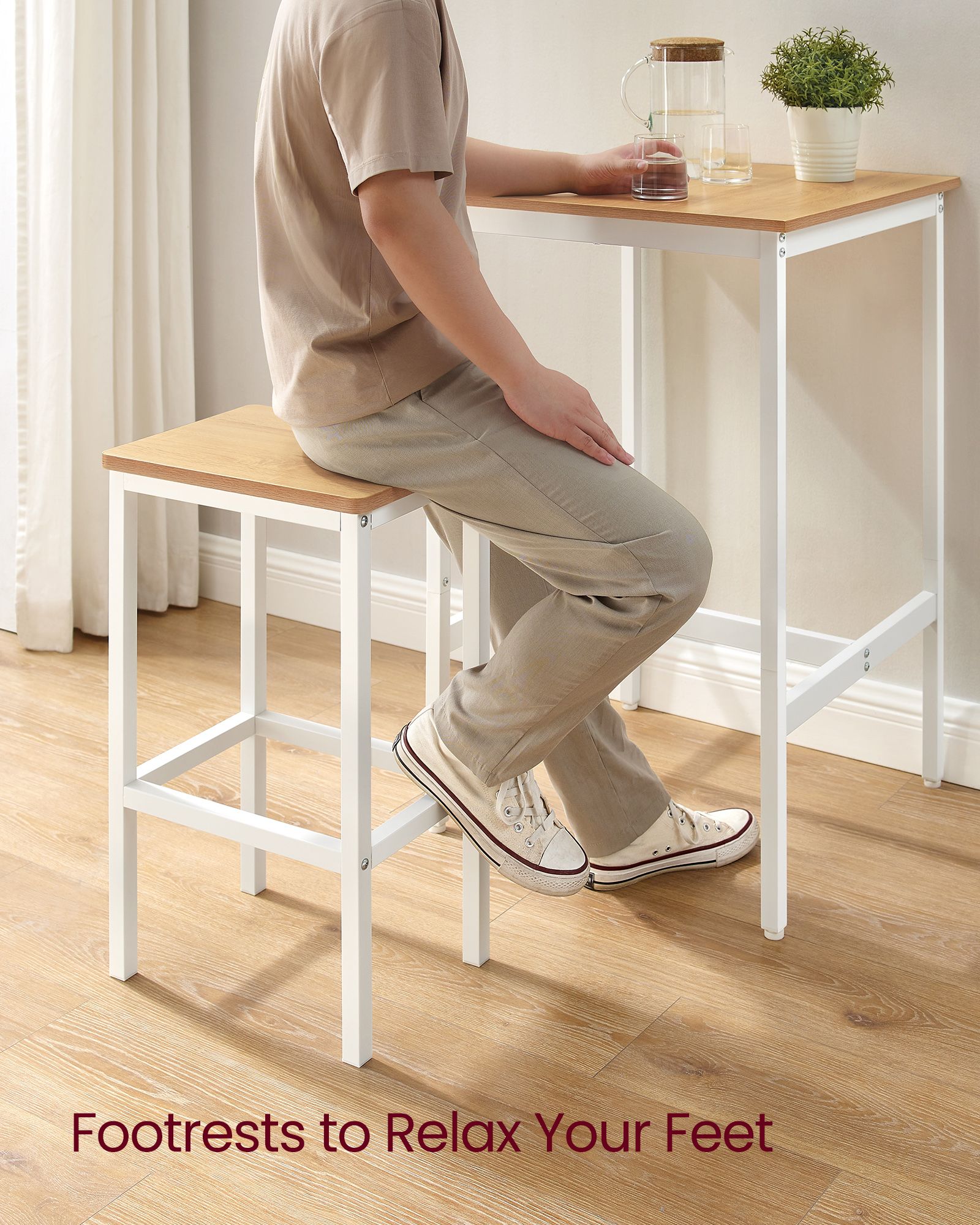 Bar Table and Chairs Set - HWLEXTRA 