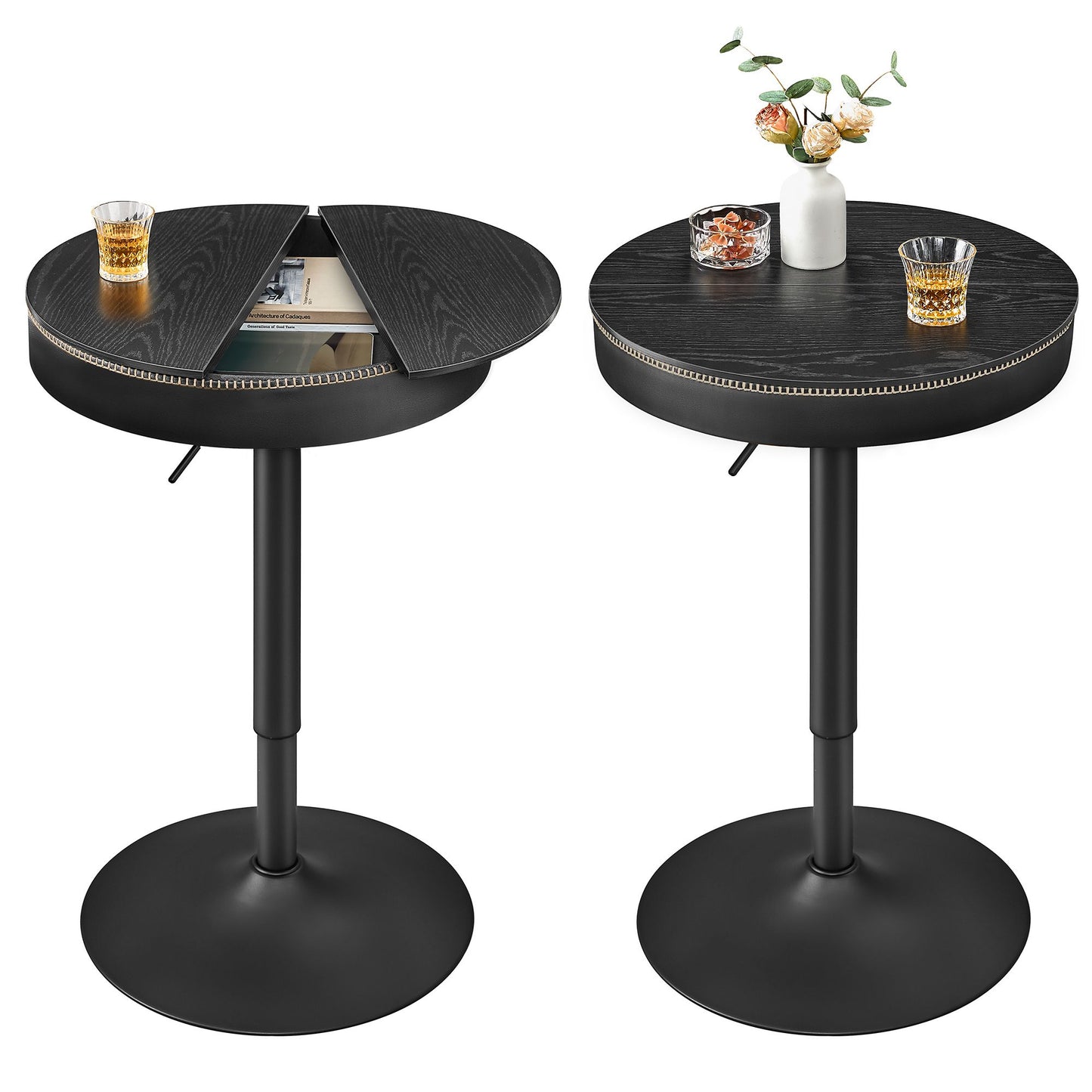 EKHO Collection - Height Adjustable Bar Table Set of 2