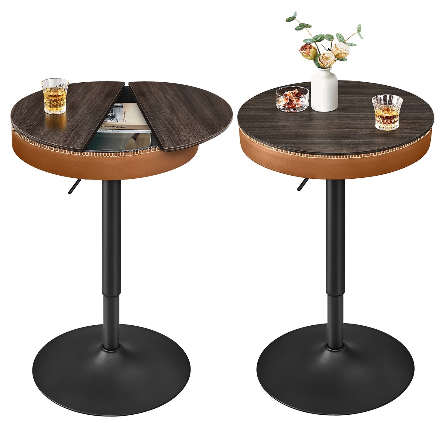 EKHO Collection - Height Adjustable Bar Table Set of 2