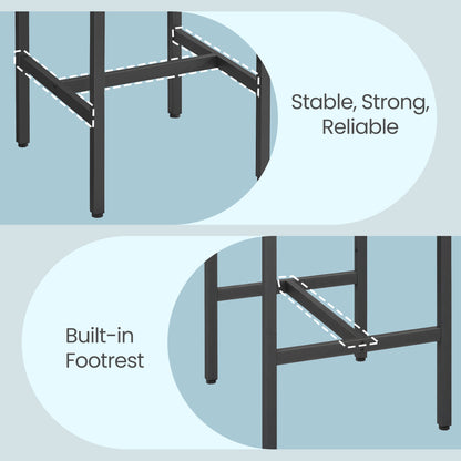 Bar Table, Tall Kitchen Table for Breakfast, Dining Room Table - image 12