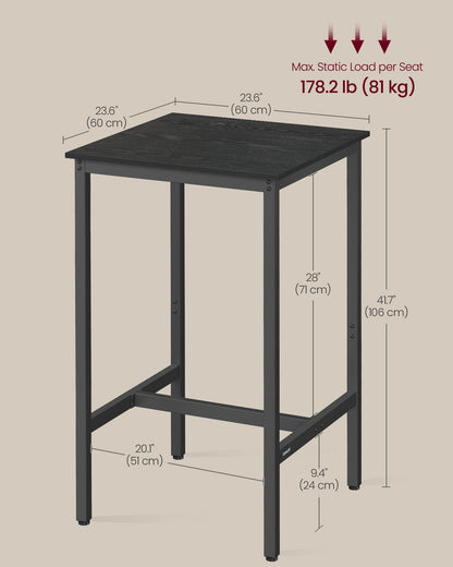 Bar Table, Kitchen Dining Table, High Top Pub Table - image 3
