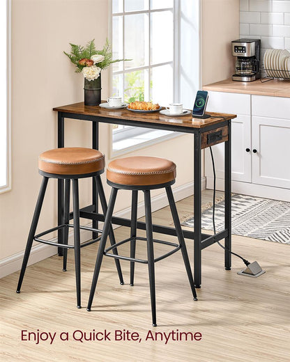 Bar Table with Charging Station