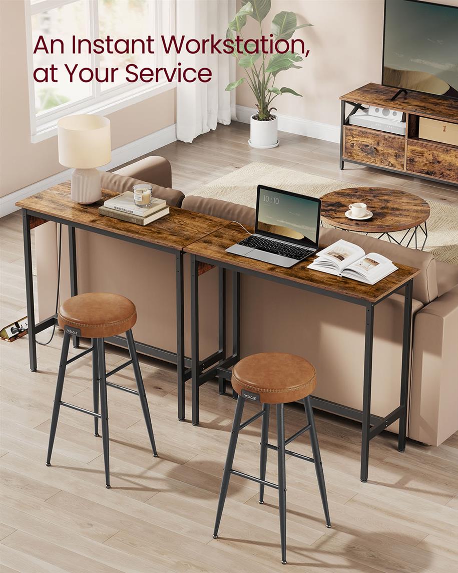 Bar Table with Charging Station