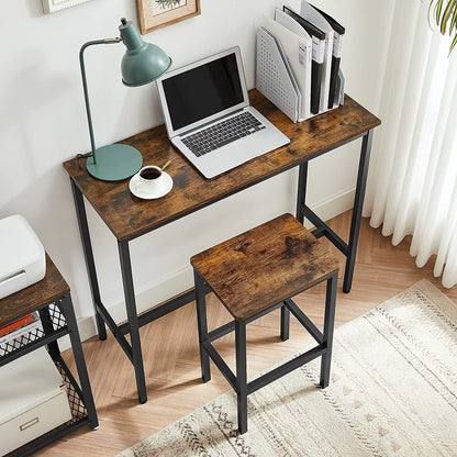 Industrial Bar Table with Stools for Kitchen & Dining - image 6