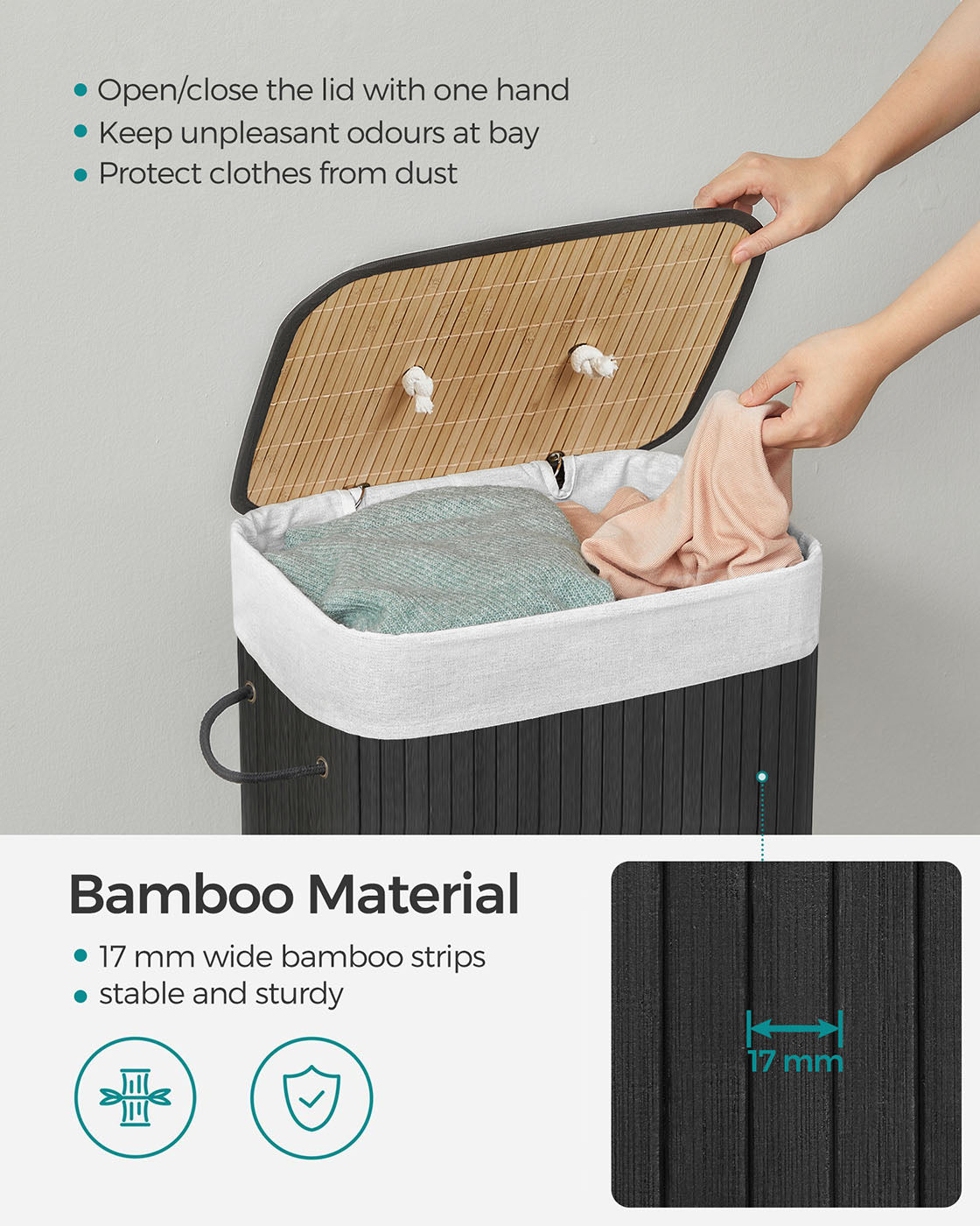 Bamboo Laundry Hamper - image 13