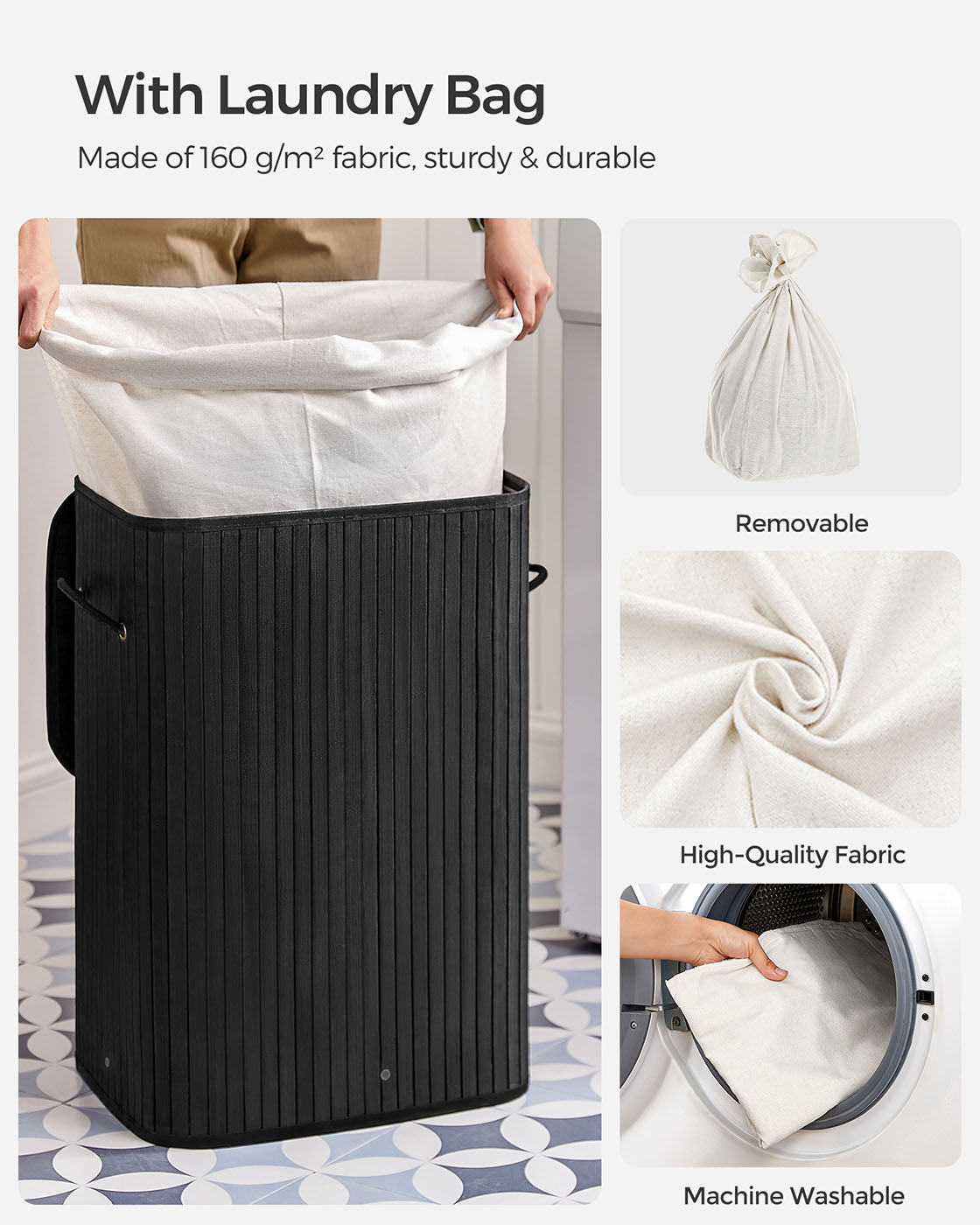Bamboo Laundry Hamper - image 14