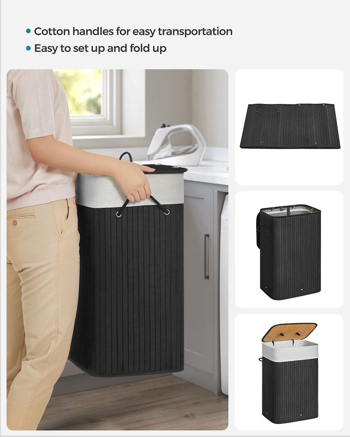Bamboo Laundry Hamper - image 15