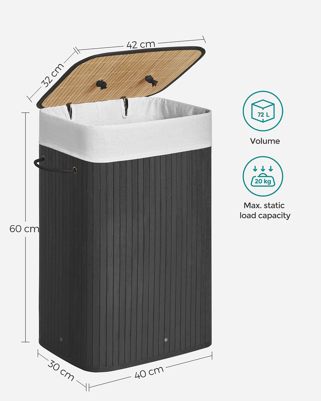 Bamboo Laundry Hamper - image 16