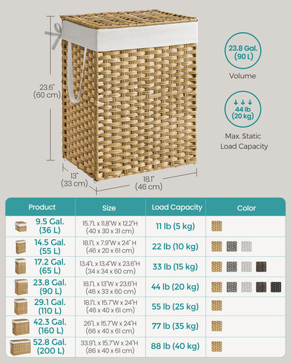 Laundry Hamper with Lid - image 5