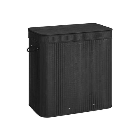 Bamboo Laundry Hamper with Lid, 39.6-Gallons