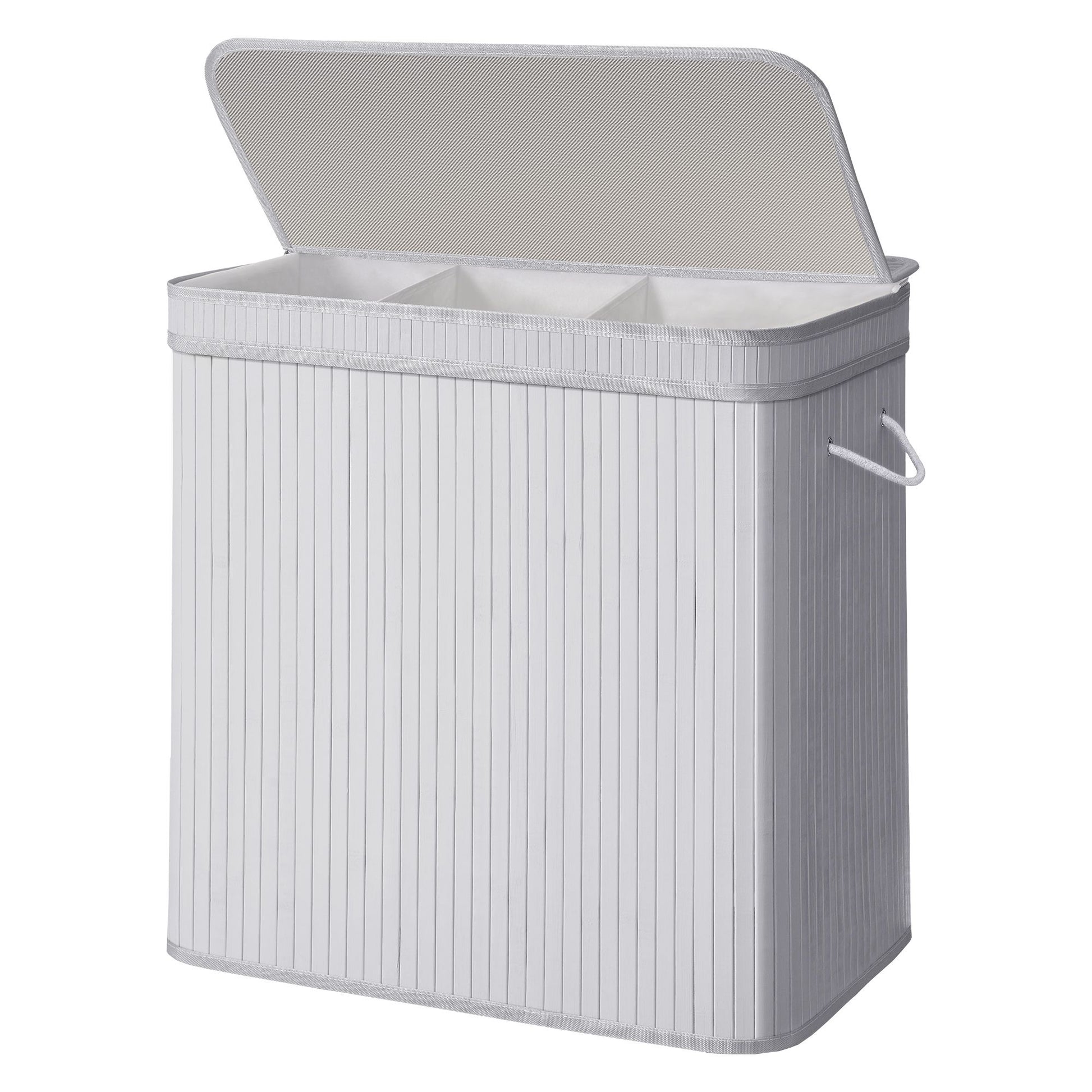 Laundry Hamper with Lid, Bamboo Laundry Basket, Removable - image 43