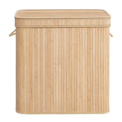 Laundry Hamper with Lid, Bamboo Laundry Basket, Removable - image 22